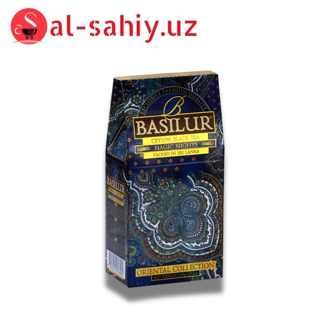 Чай "BASILUR" чёрный 100 гр 1