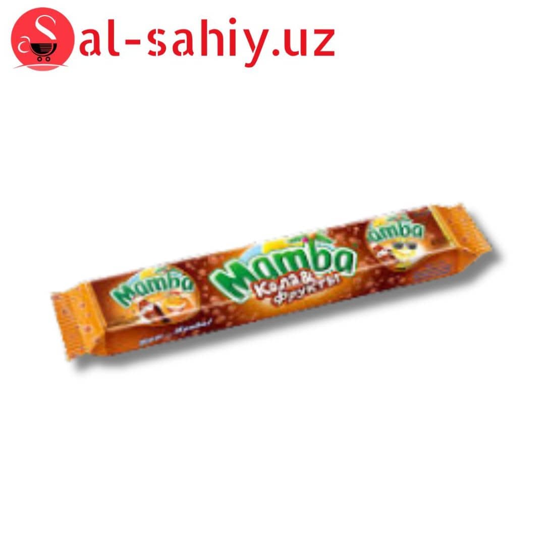 Конфеты жевательные "Mamba Фрумелатки"  со вкусом колы-фрукты 79,5гр 1