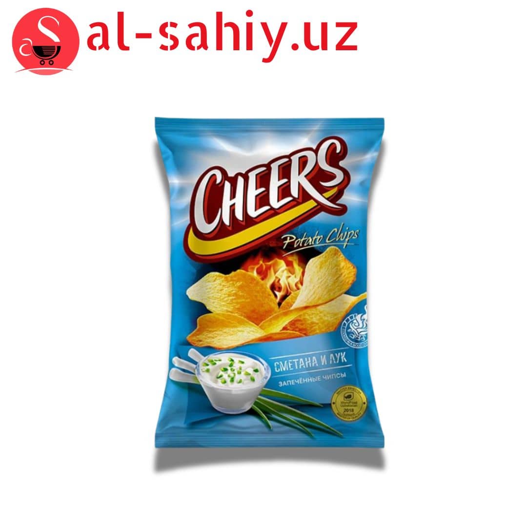 Новый Чипсы Чеерс со вкусом зелёный лук 210гр 1