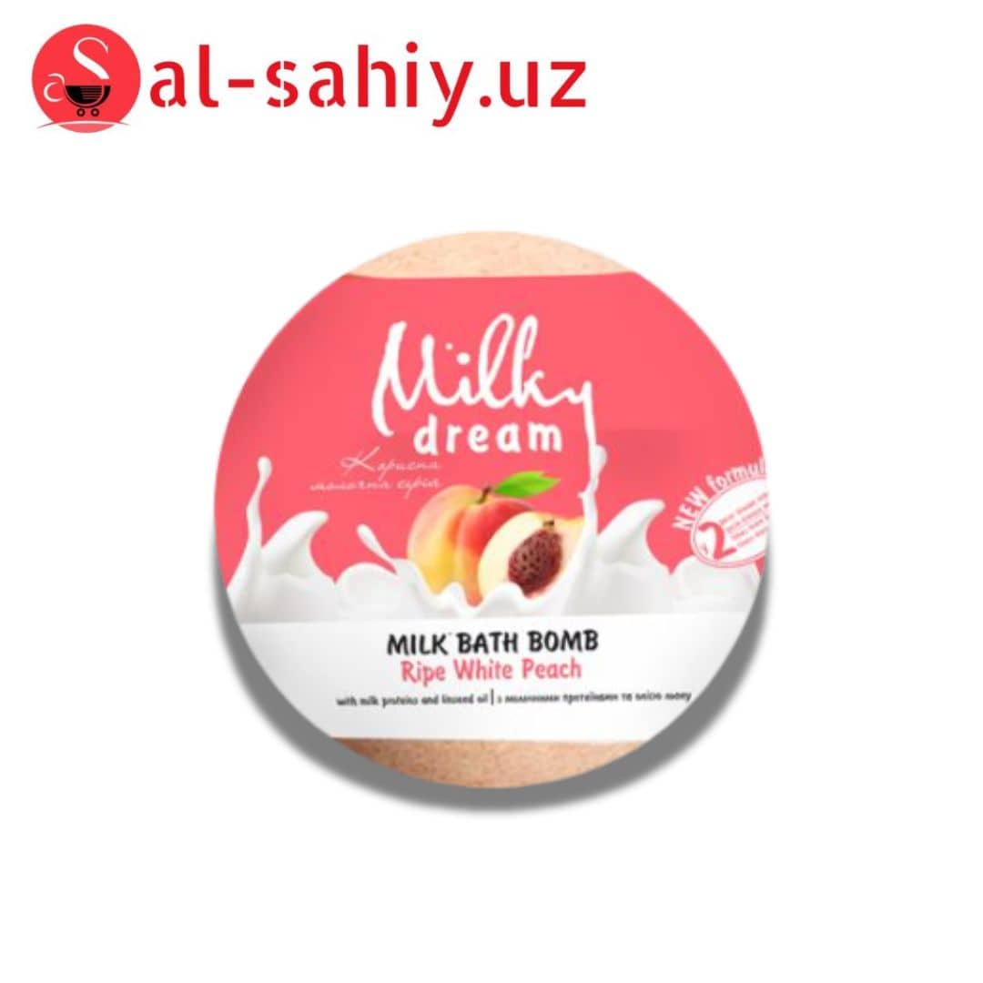 Молочная бомба для ванн Milky Dream "Белый персик" (100г.) 1