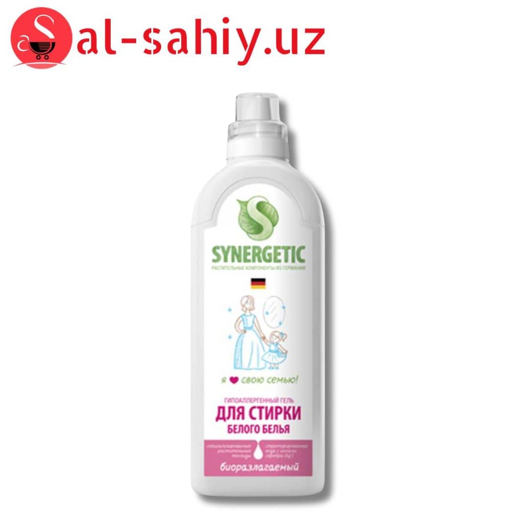 Гель для стирки SYNERGETIC для белого белья, 750 мл 1
