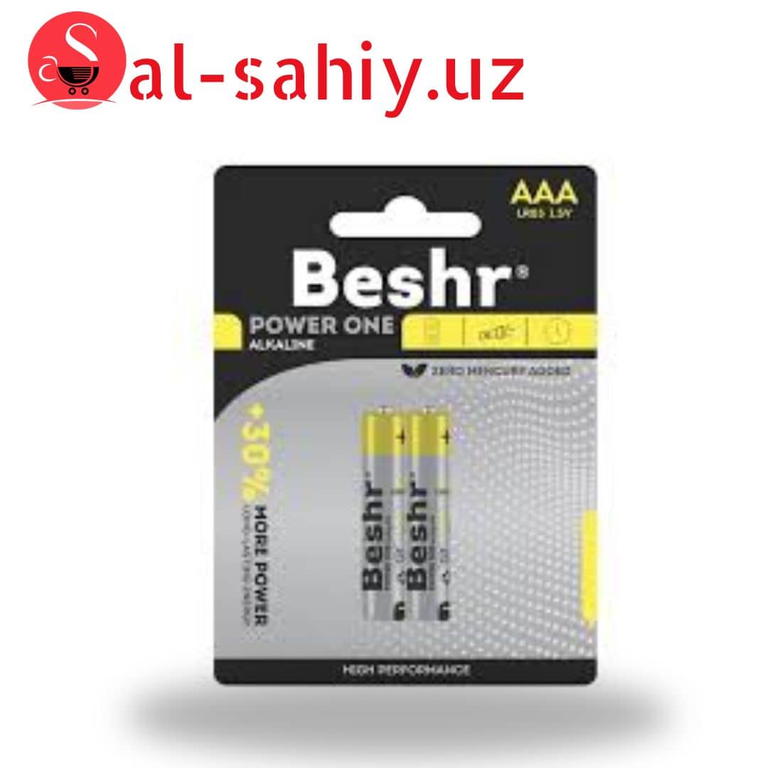 Батарейка Beshr AAA LR03 1.5V 1pcs (жёлтый) 1