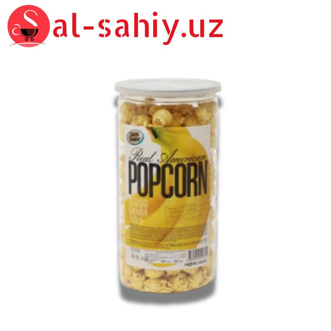"REAL AMERICAN" попкорн со вкусом с Бананом  150гр 1