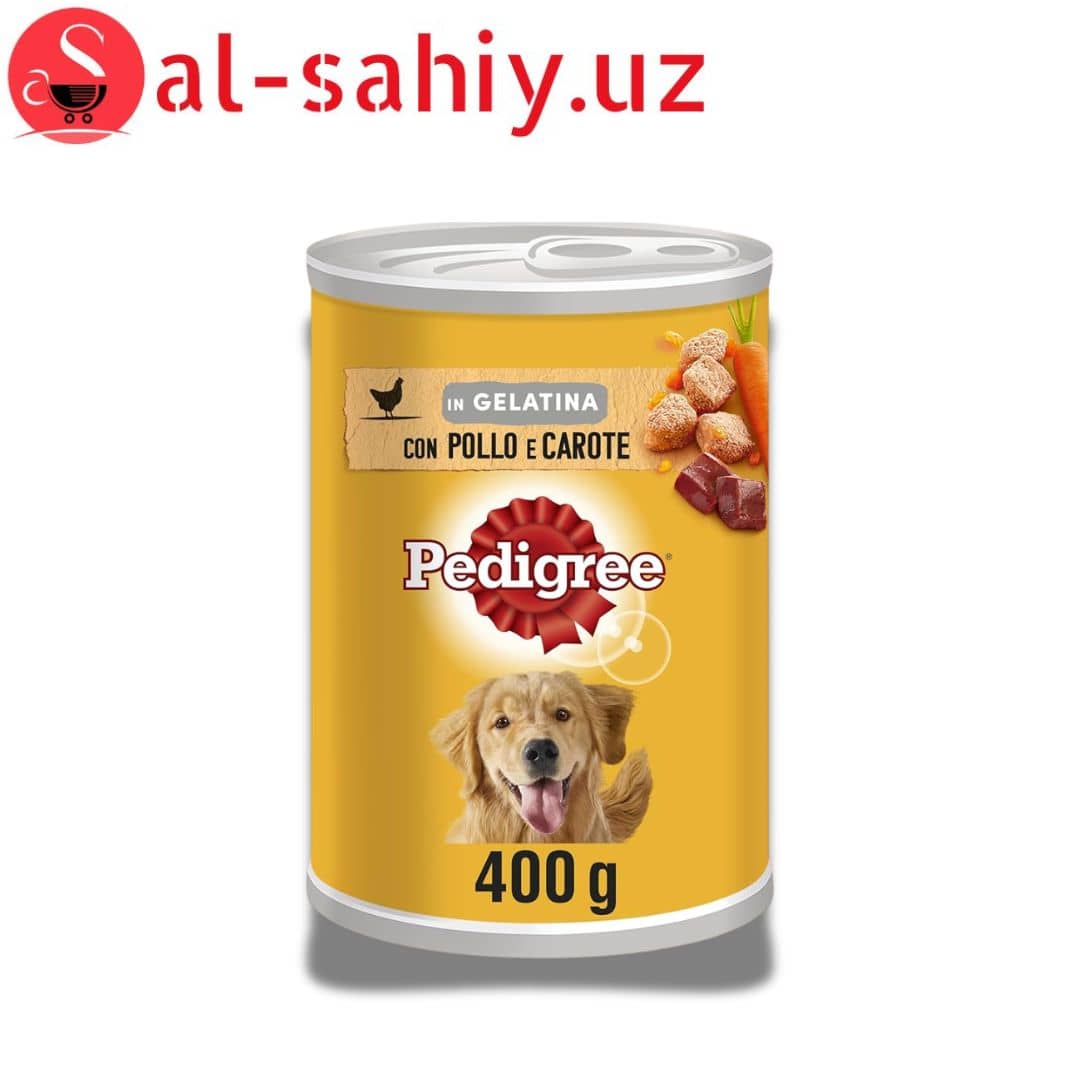 Pedigree с курицей и морковью в желе, 400 г для сабака 1