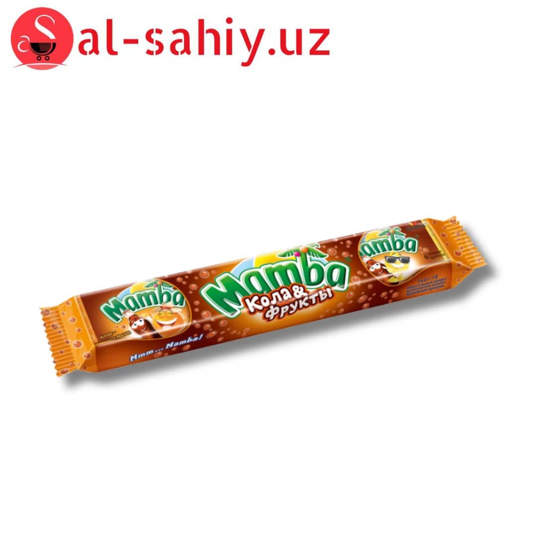 Жевательные конфеты "Mamba Фрумелатки" со вкусом колы-фрукты 79,5гр 1