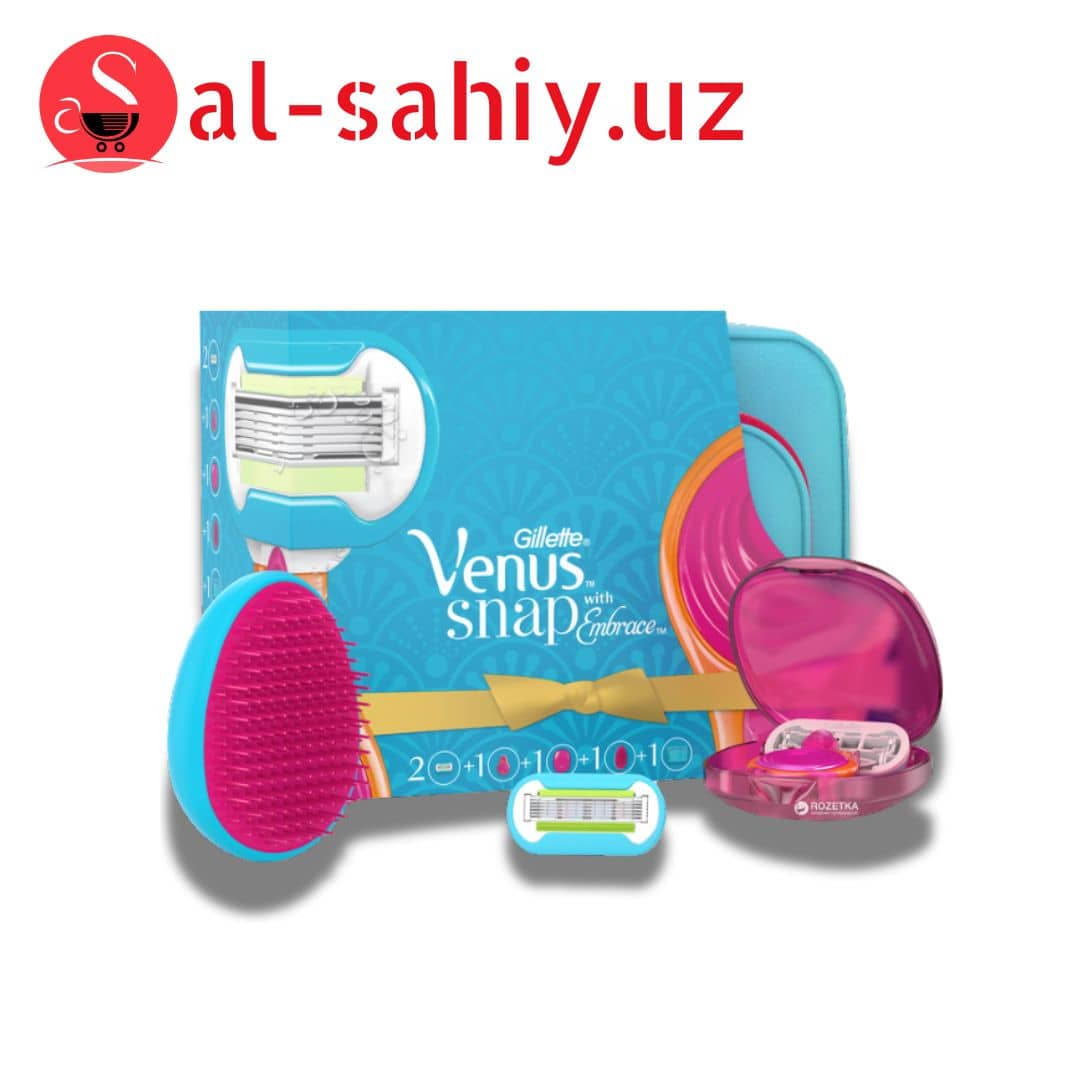 Подарочный набор Venus Snap с 2 сменными кассетами + расческа + косметичка (7702018443178) 1