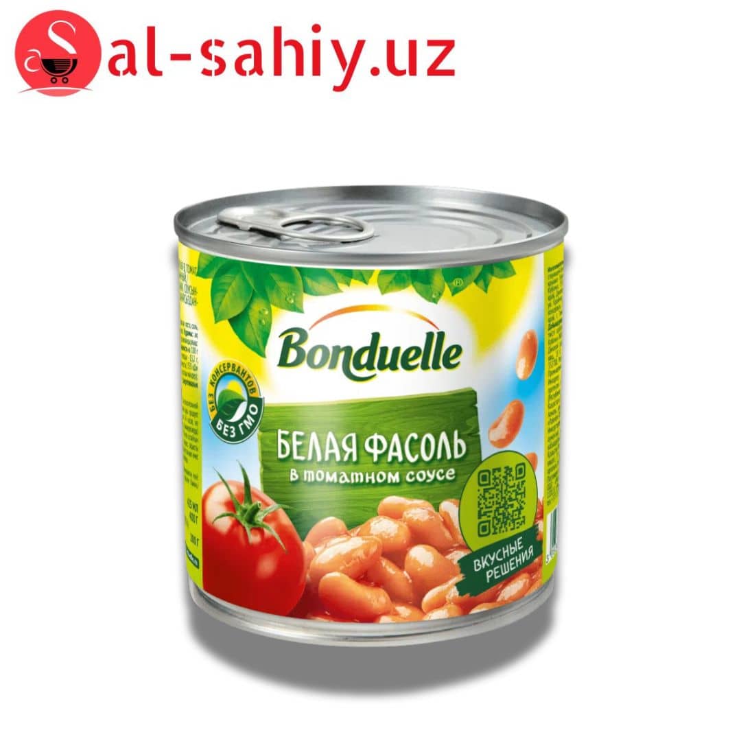 Белая фасоль в томатном соусе "Bonduelle" 200гр ж/б 1