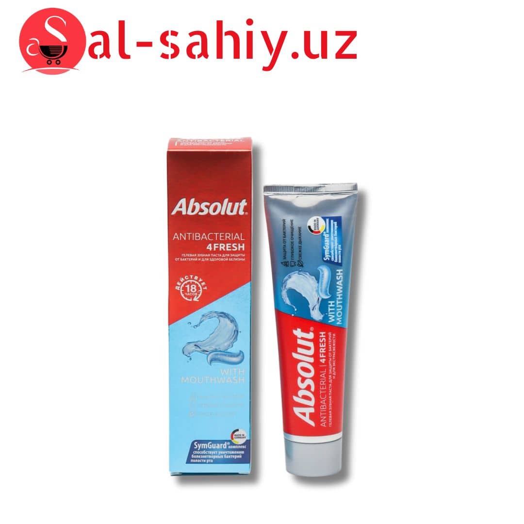 Зубная паста Absolut  antibacterial 4FRESH 110гр 1