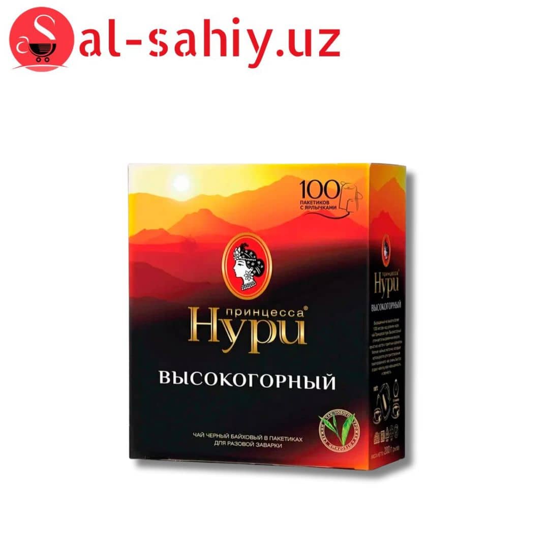 Чай "НУРИ" Чёрный в пакетиках 100шт 1
