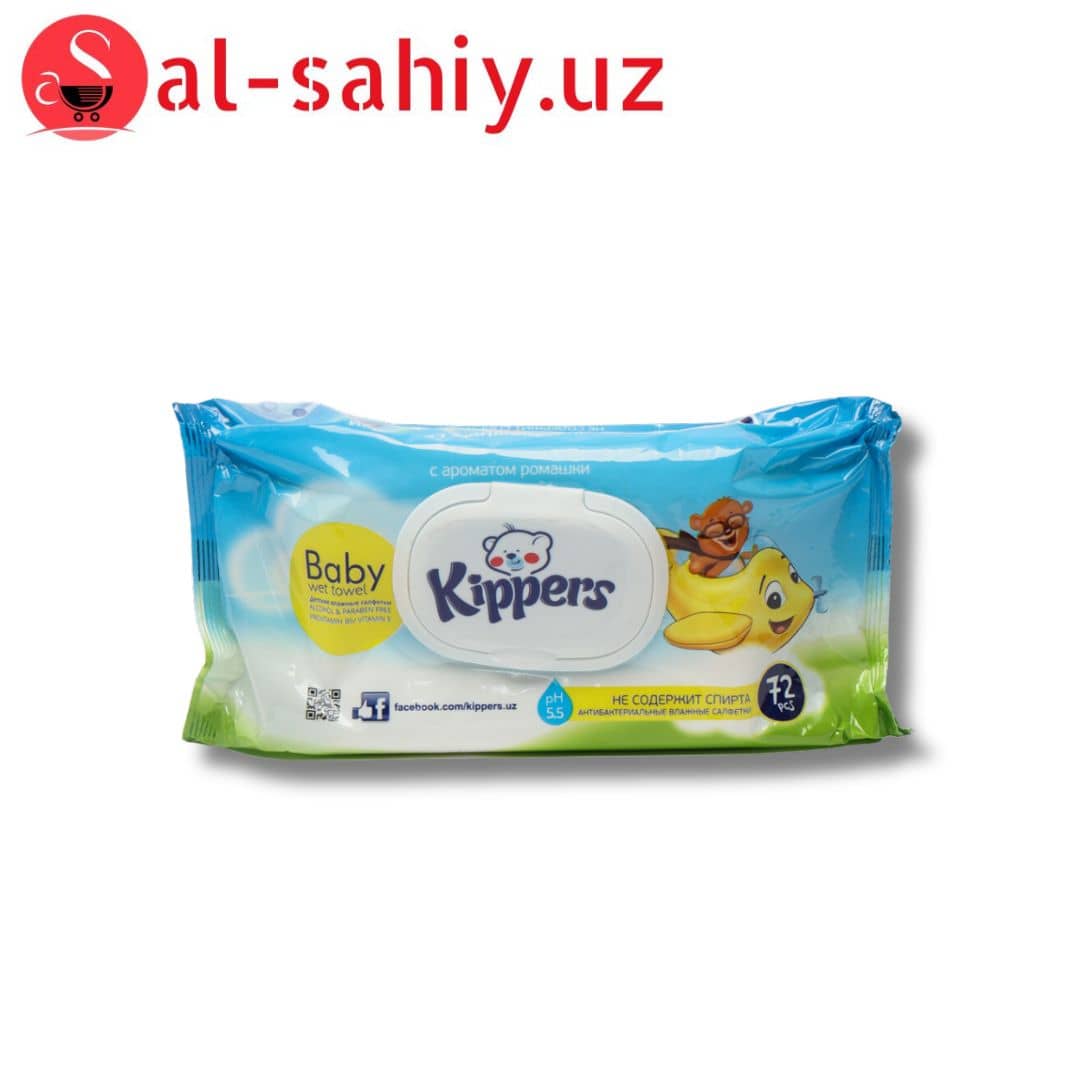 Влажные салфетки KIPPERS 72PCS 1