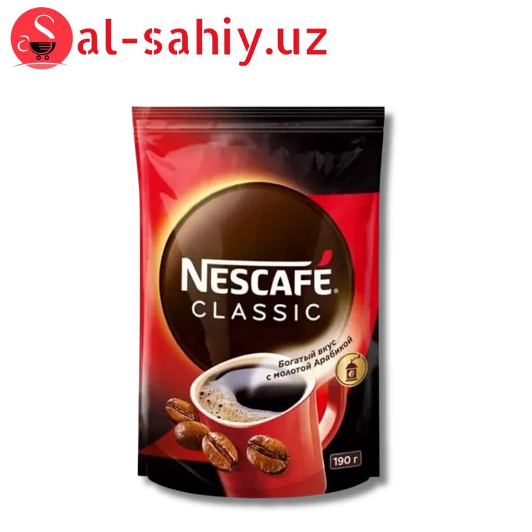 Кофе NESCAFE CLASSIC 190г растворимый с молотой 1