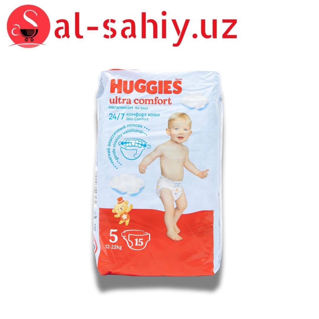 Памперс Huggies Ультра Комфорт Мал. 5 (12-22кг) 15шт 1