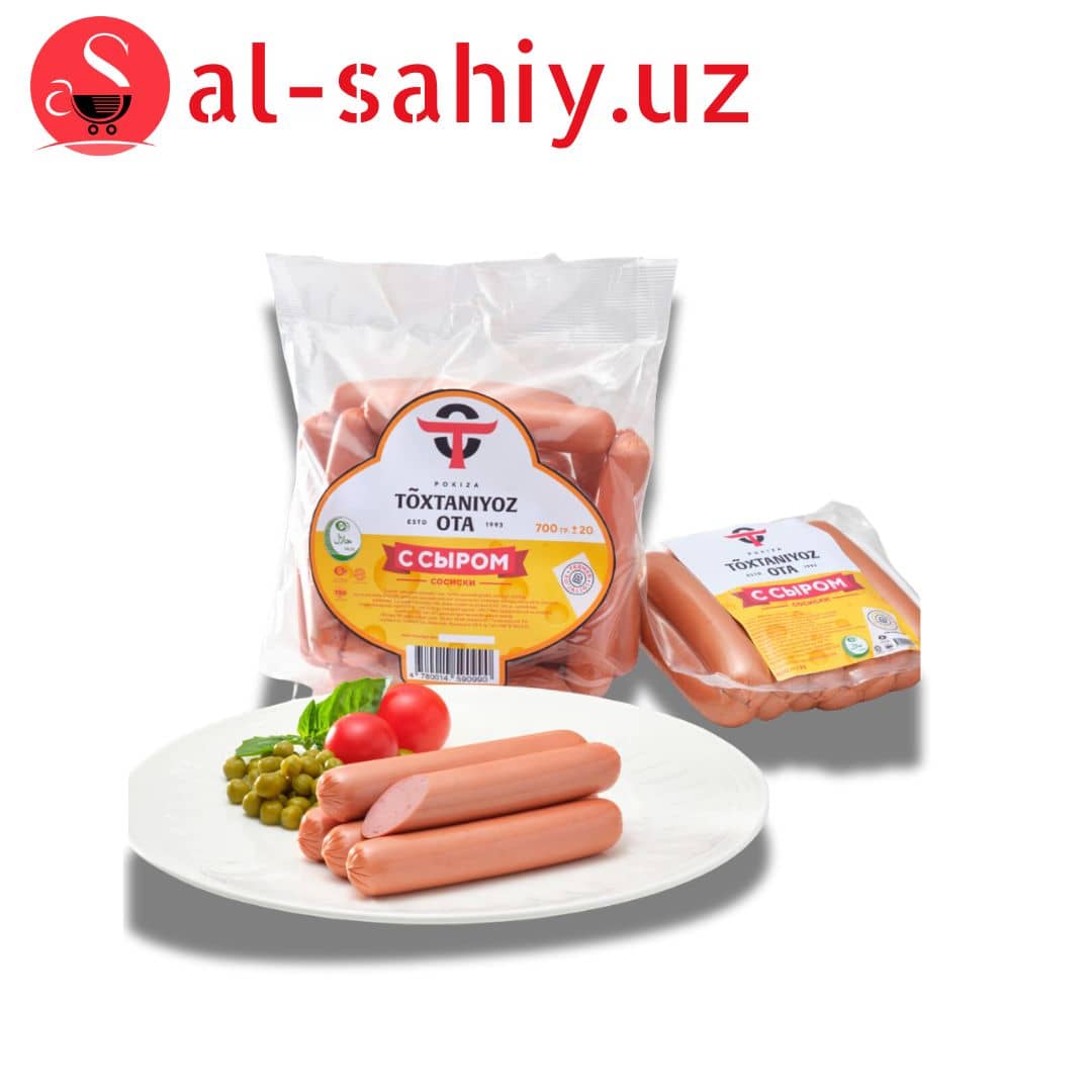 Сосиска  "С сыром" 400гр (вакум янги)"To'xtaniyoz ota" 1