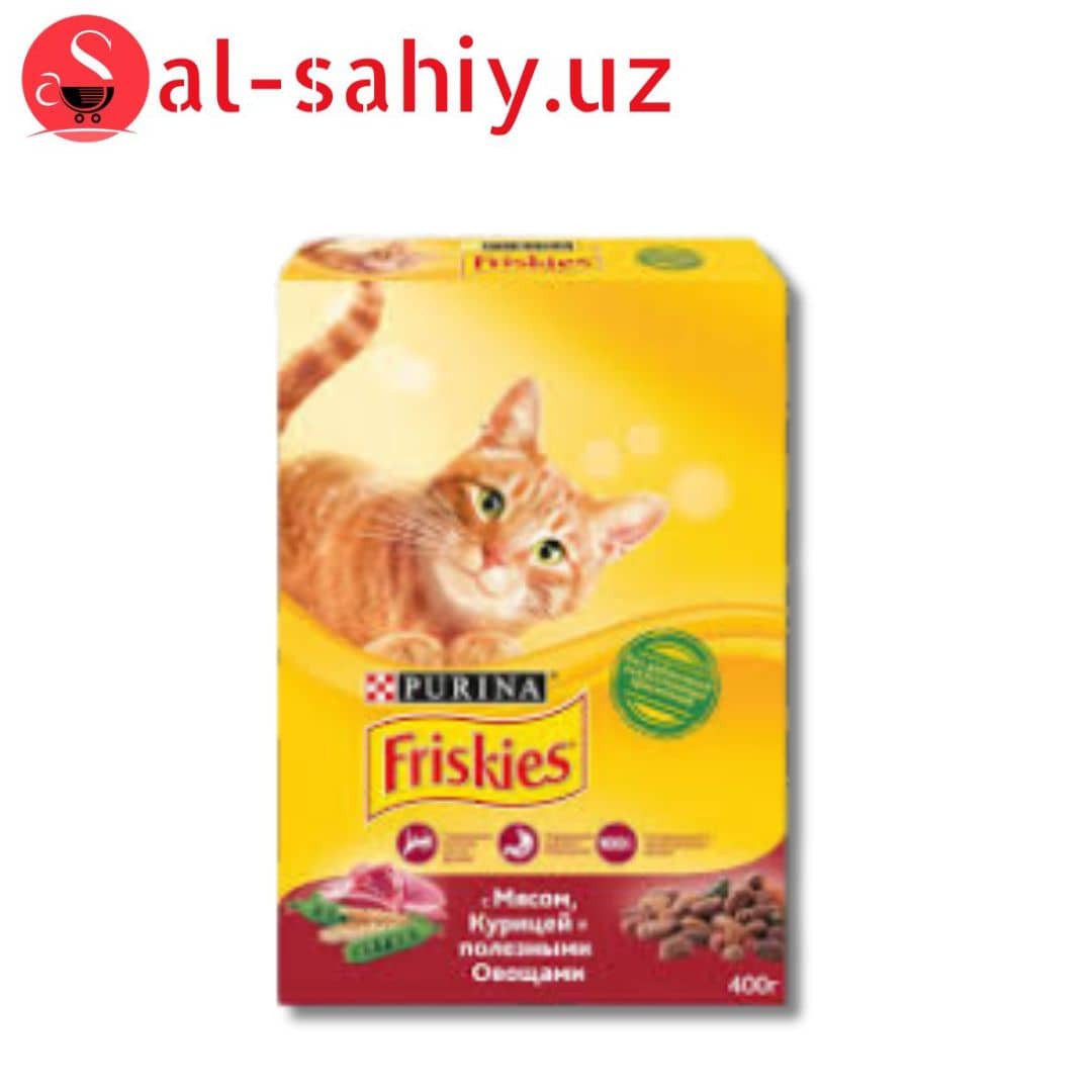 КОРМ ДЛЯ КОШЕК PURINA FRISKIES С МЯСОМ И ПОЛЕЗНЫМИ ОВОЩАМИ, 400 Г 1