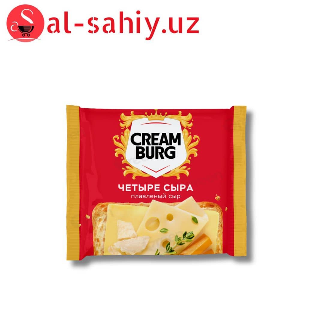 Сыр плавленый CREAMBURG Четыре сыра м.д.ж. 45% 140гр 1