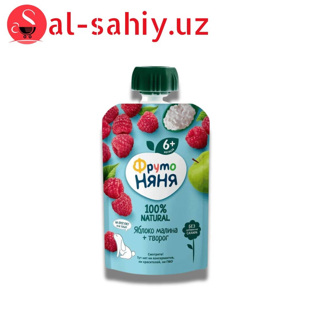 Фруто Няня 90 г Пюре "Яблоко малина " п\п 1
