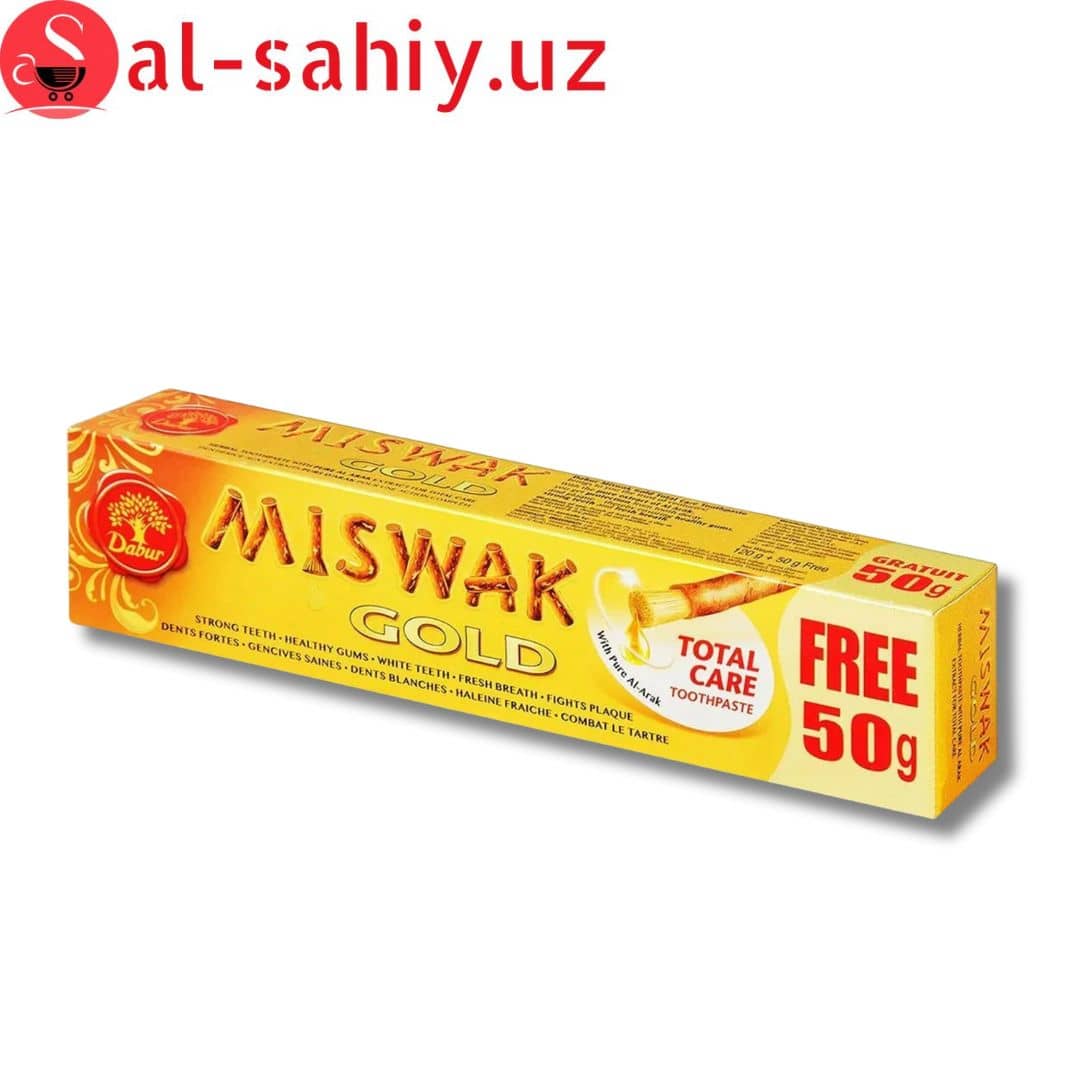 Зубная паста MISWAK GOLD + зубная щётка ( 190 gr ) 6291069715590 1