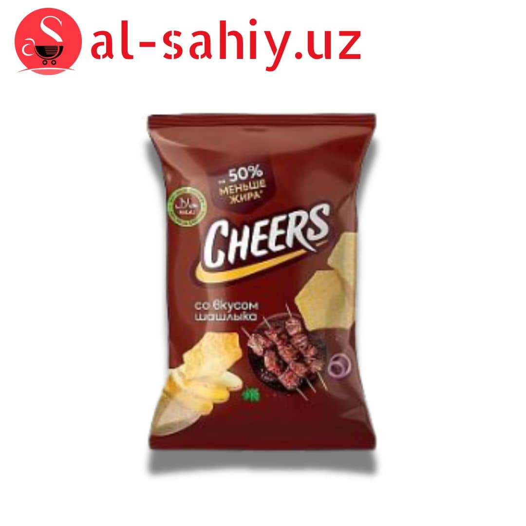 Новый  Чипсы Чеерс со вкусом шашлыка  210гр 1