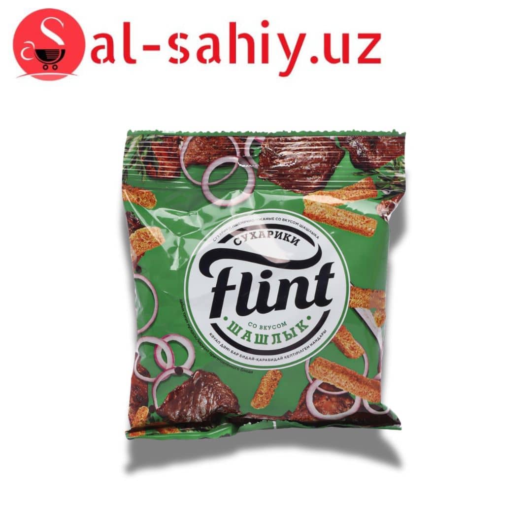Новый Сухарики FLINT со вкусом шашлыка  60гр 1