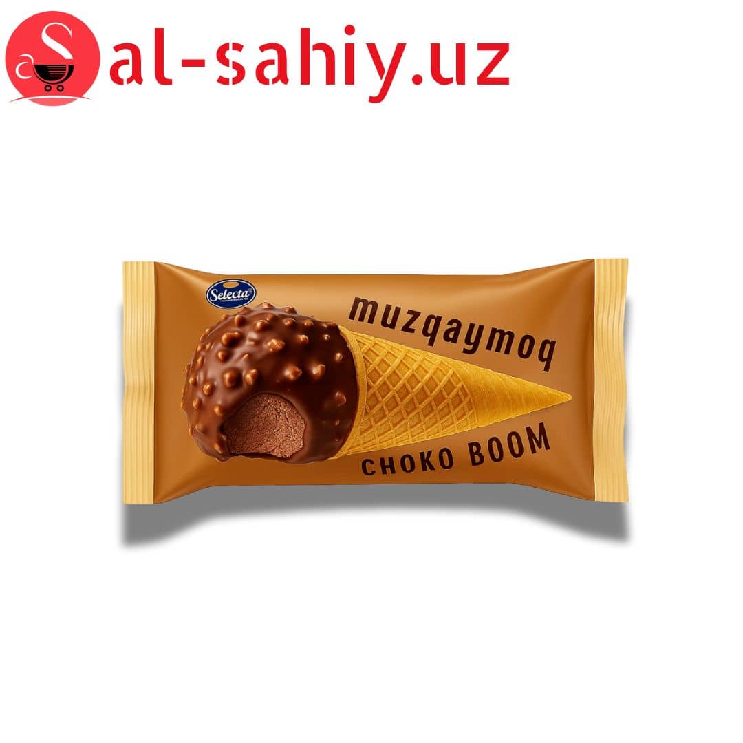 Мороженое Plombir choko boom конус 1