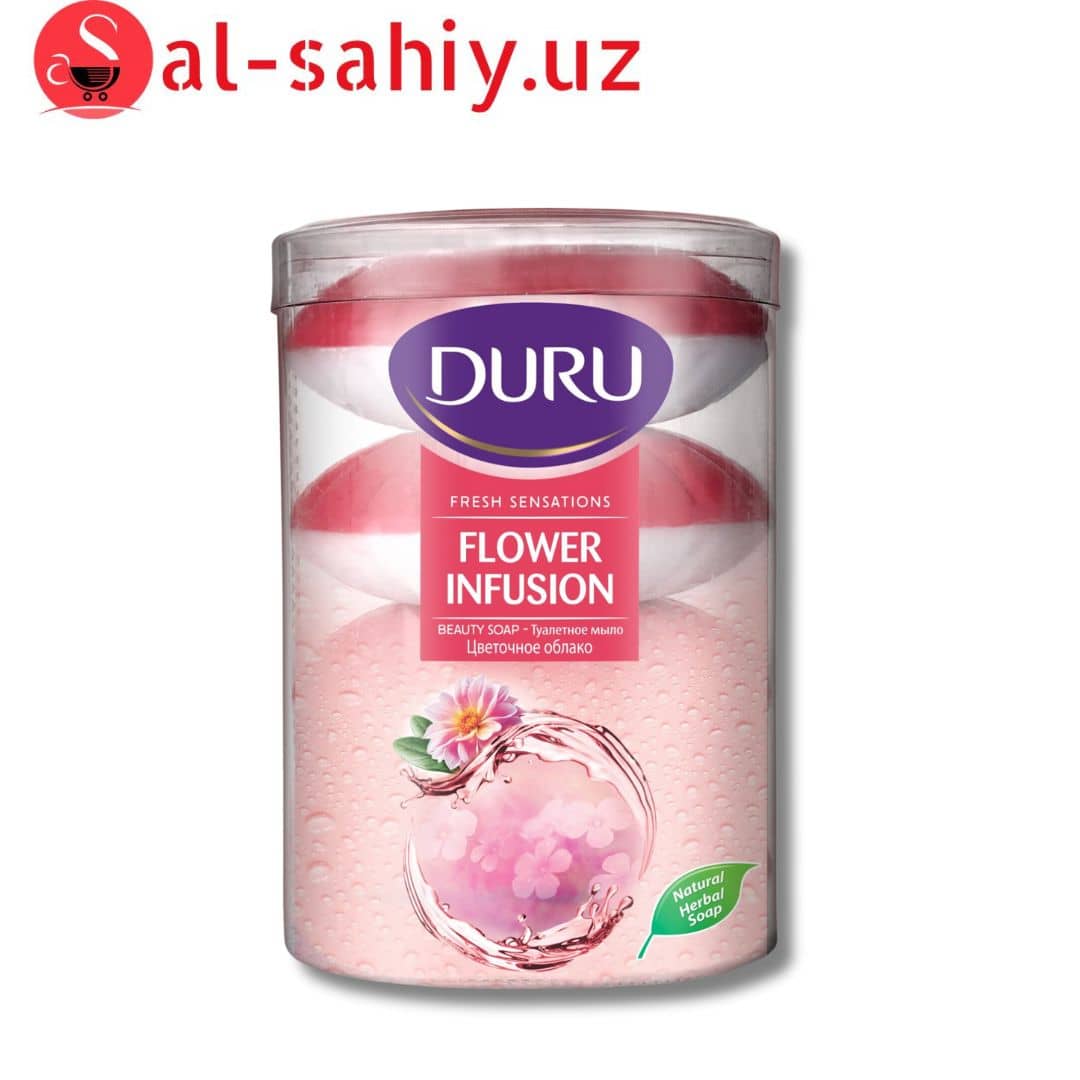 Мыло DURU Fresh Sensations Flower Infusion 4*110гр 1
