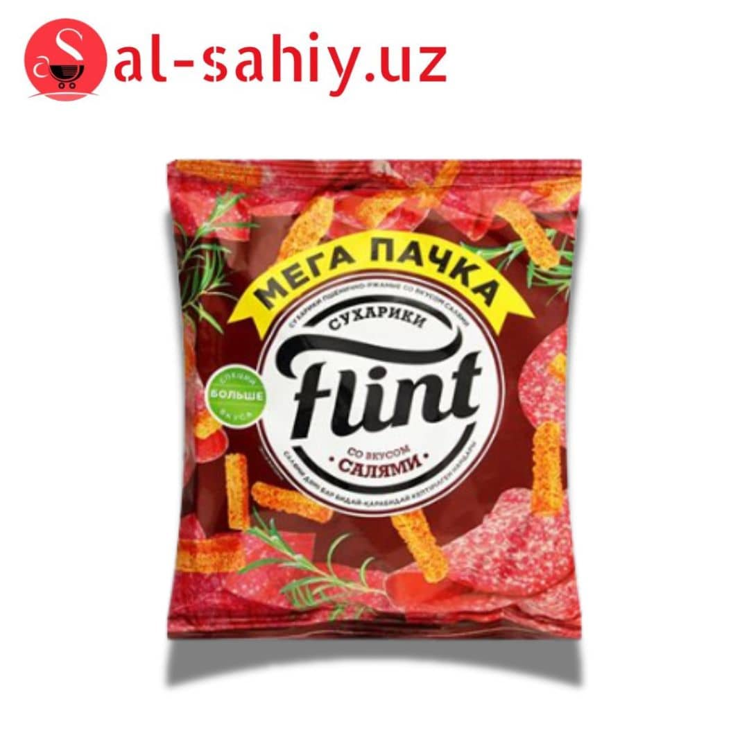 Новый Сухарики FLINT со вкусом салями   100гр 1