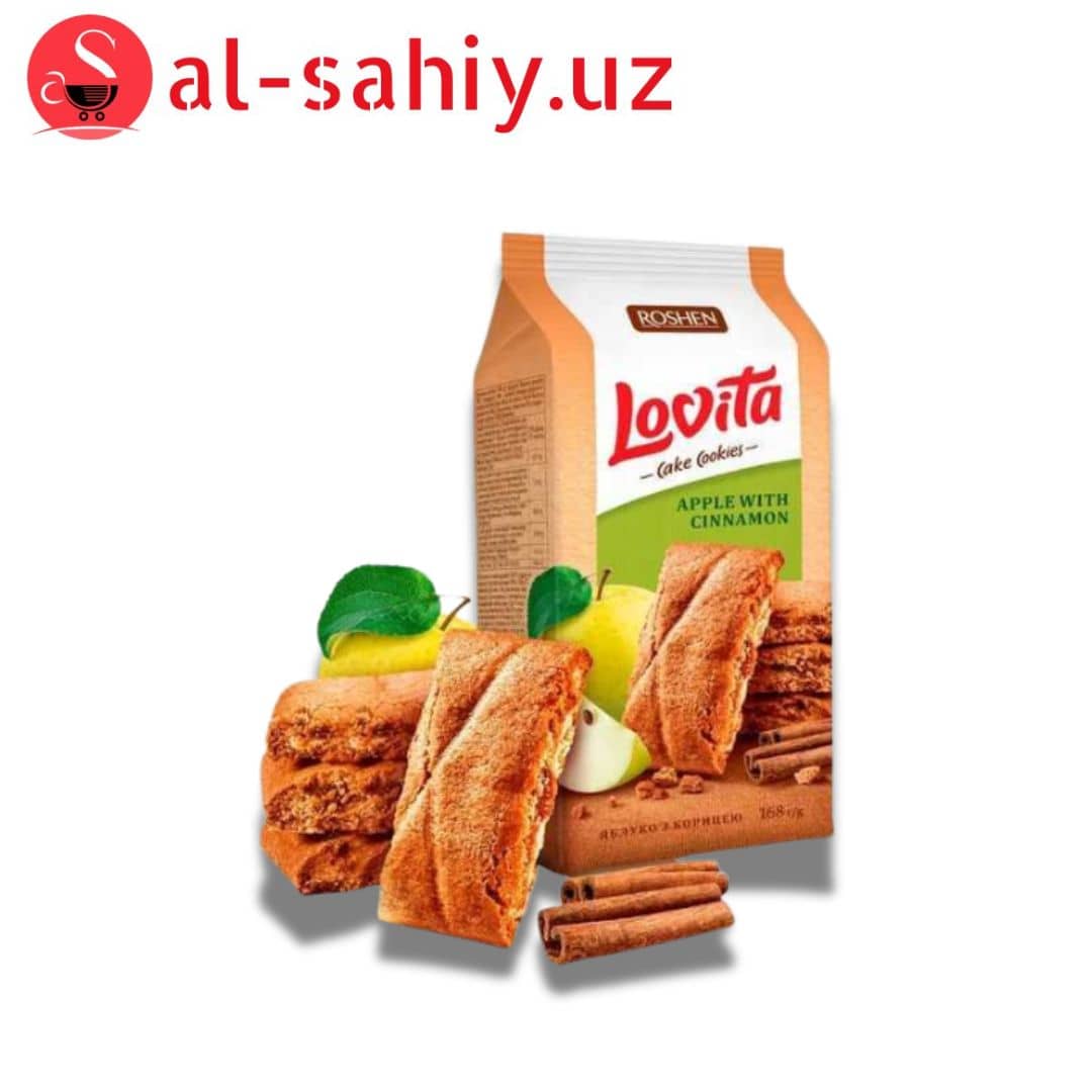 Печенье ROSHEN Lovita Apple Cinnamon Яблоко Корица 168 г 1