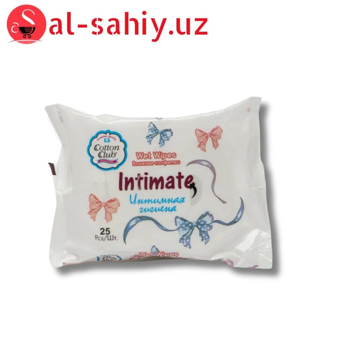 Влажные салфетки Cotton Club 25 шт Intimate 1