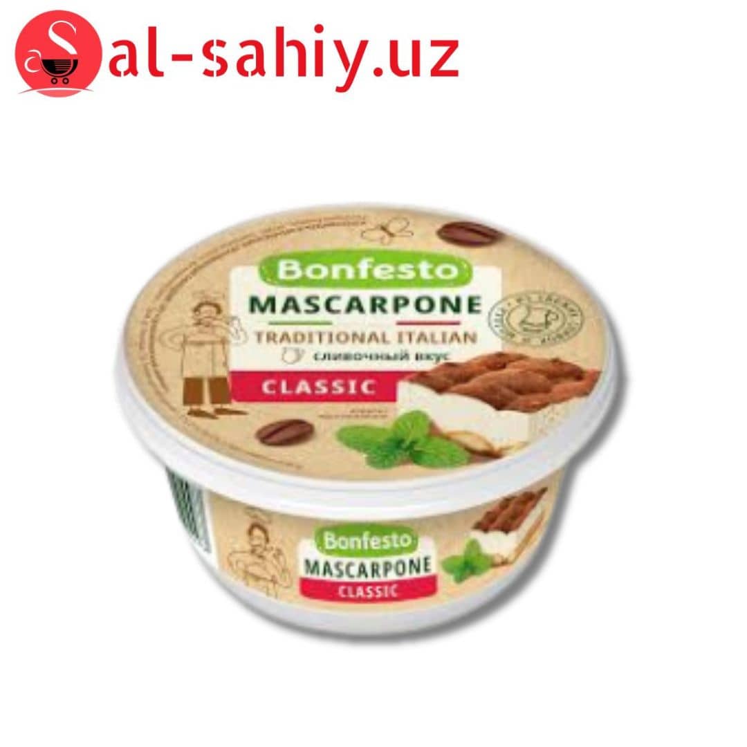 Сыр Маскарпоне мягкий 78% 250г Mascarpone Bonfesto 1