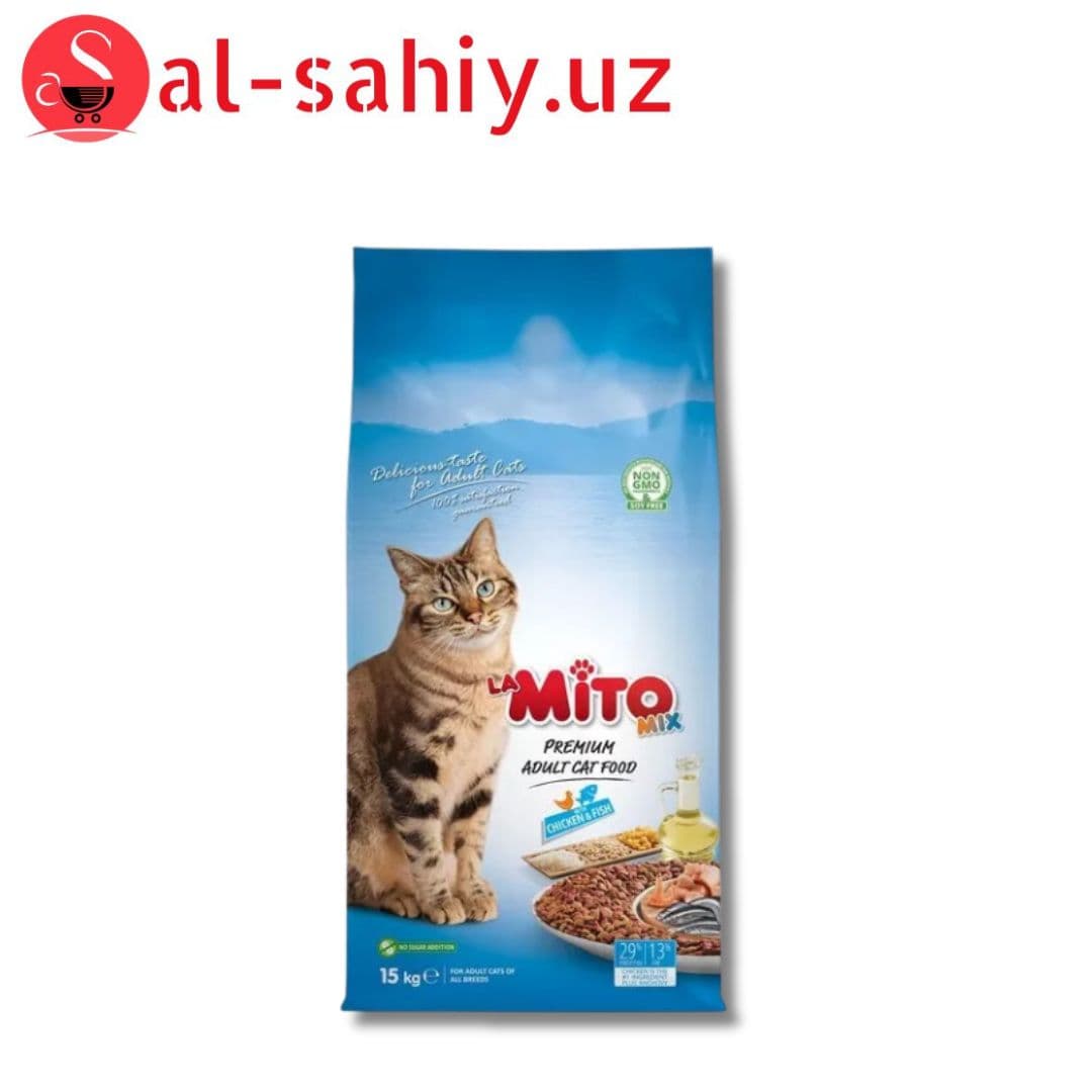 Mito Mix Adult Cat Tavuklu Ve Balıklı Renkli Taneli