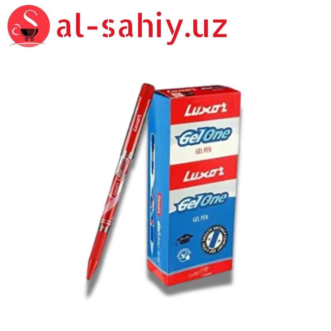 Ручка гелевая "красный"0,7мм LUXOR