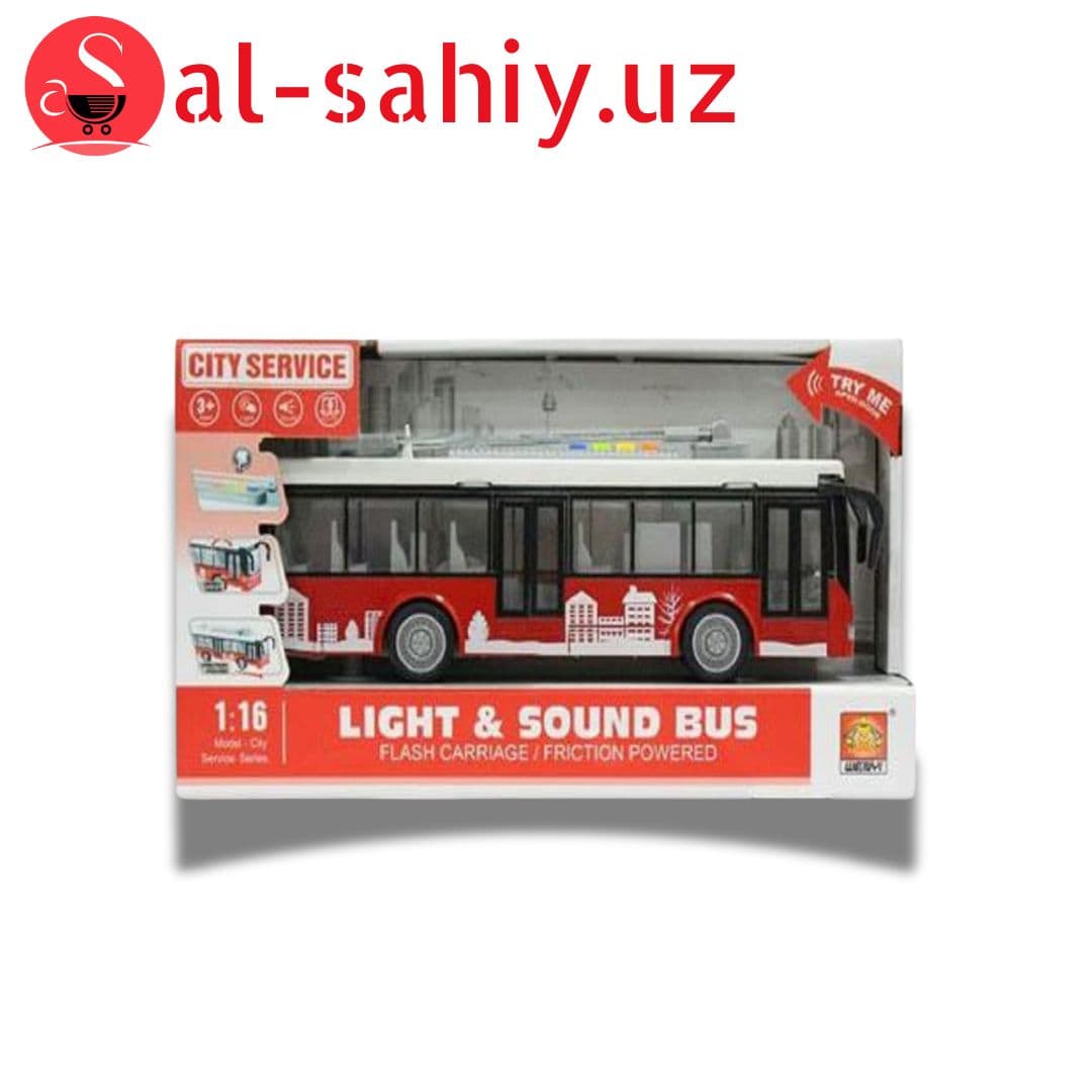 Играшка Автобус "Light$ Sound Bus"  WY911A