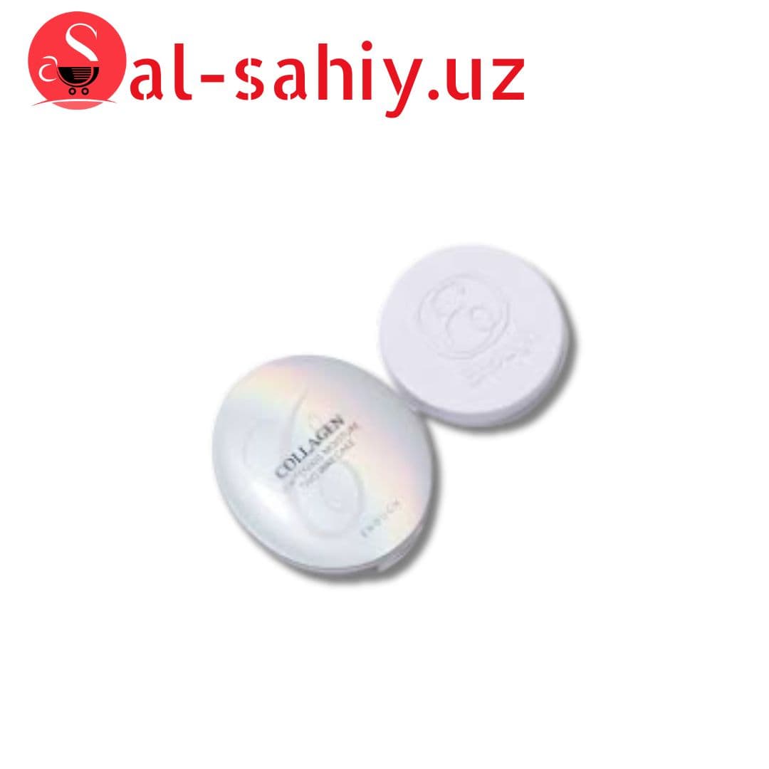 Пудра для лица 3 в 1 с запасным блоком т.21 Enough Collagen Whitening Moisture Two Way Cake 13 гр.