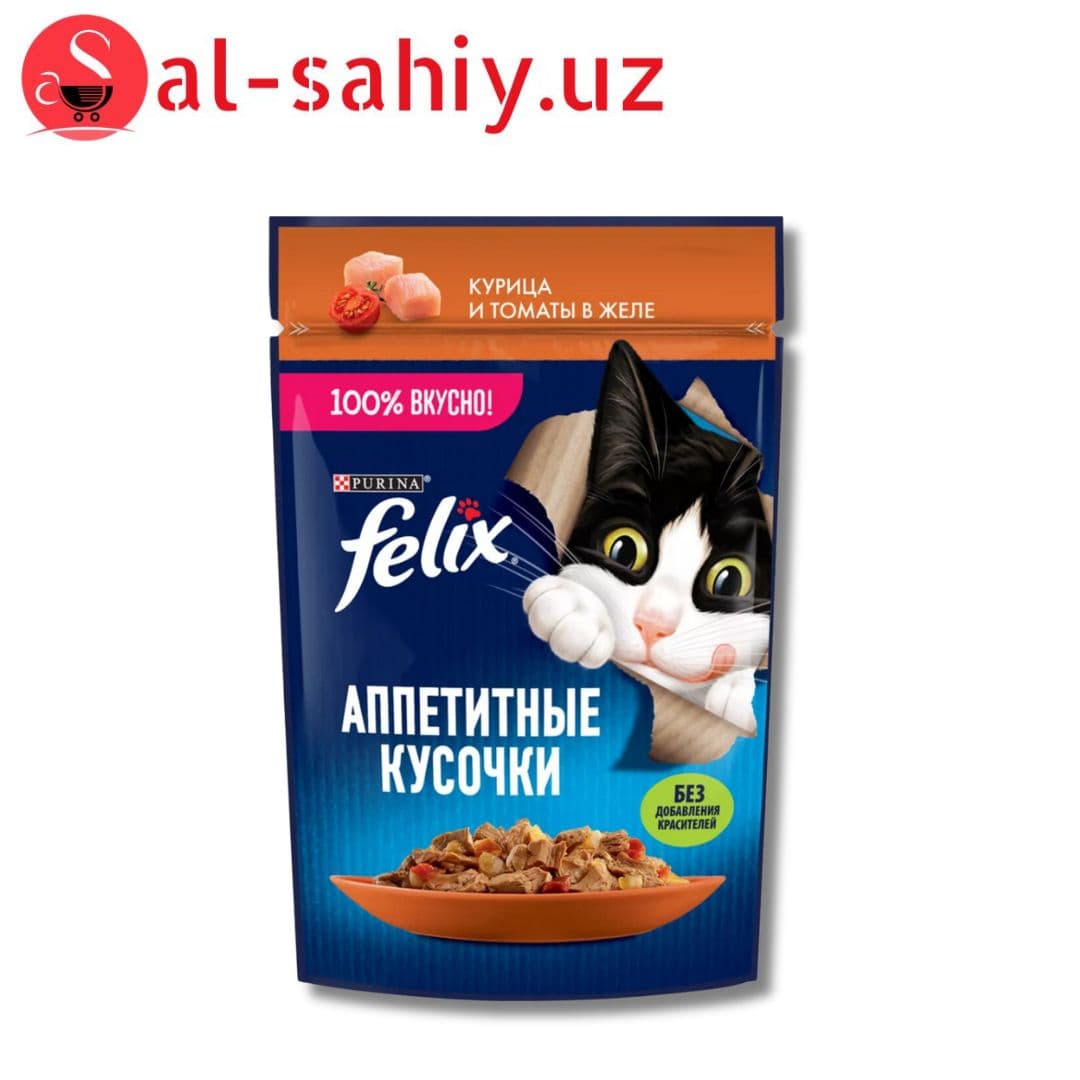 Felix курица и томаты  в желе  75гр