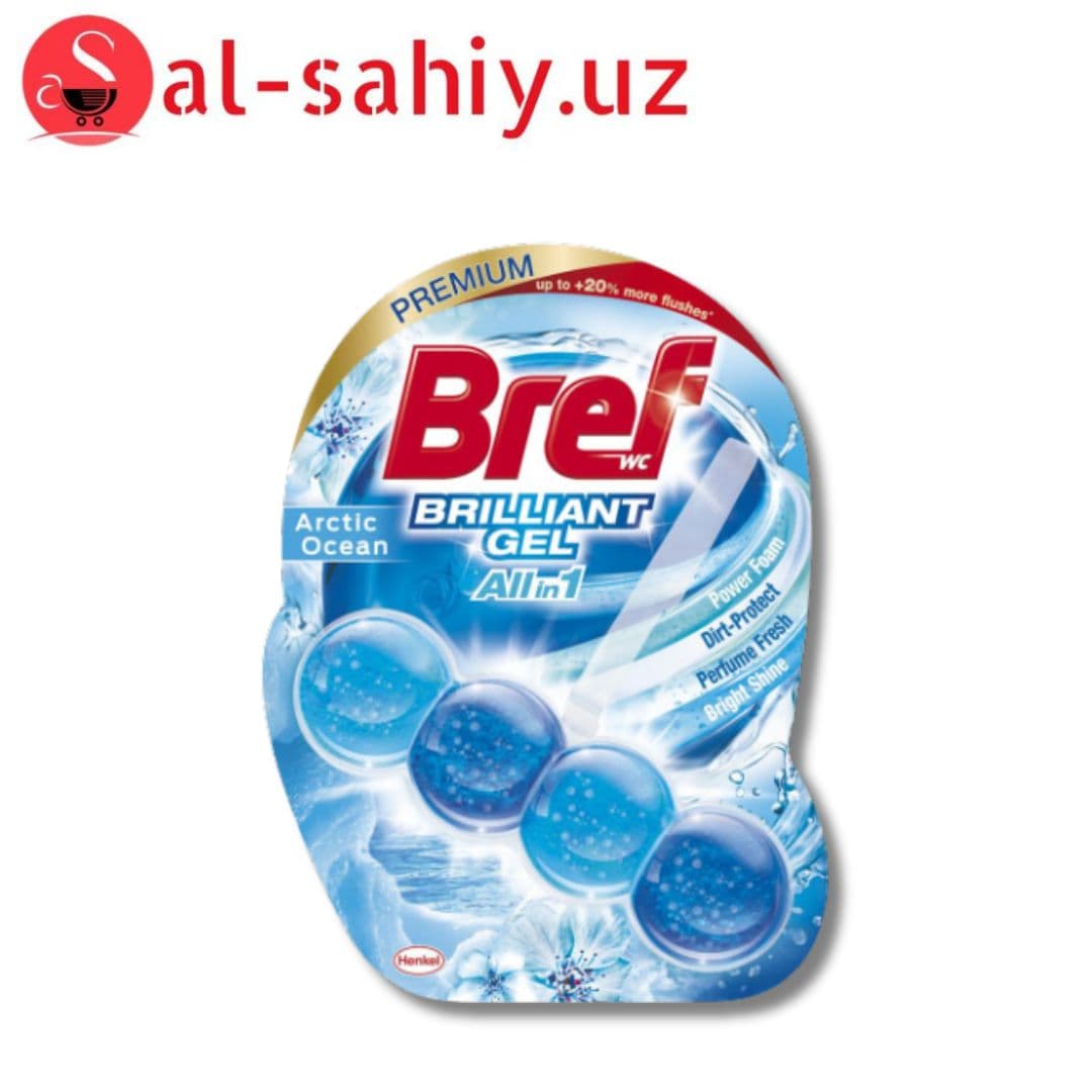 Туалетный блок Bref Блестящий гель Арктический океан 42