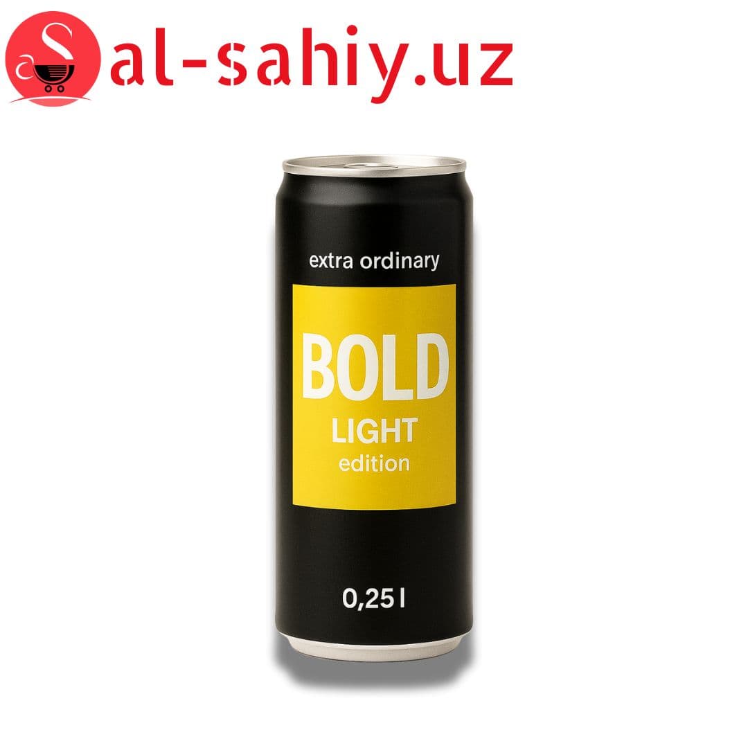 Энергетик газированные extra ordinary  "Bold" light  edition  0,25л