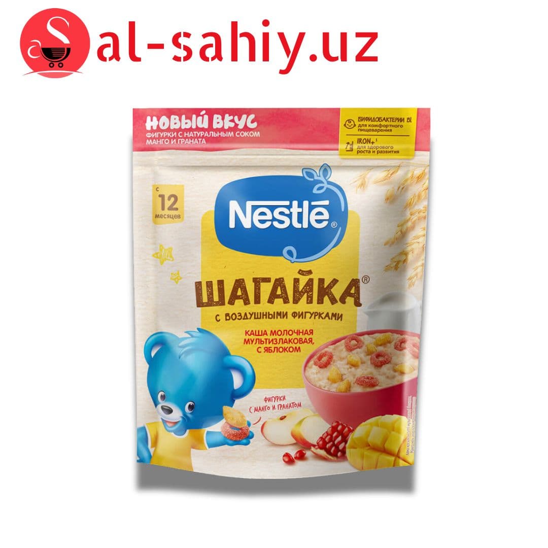 Многозерновая молочная кашка слива, абрикос, черника 200г м\у