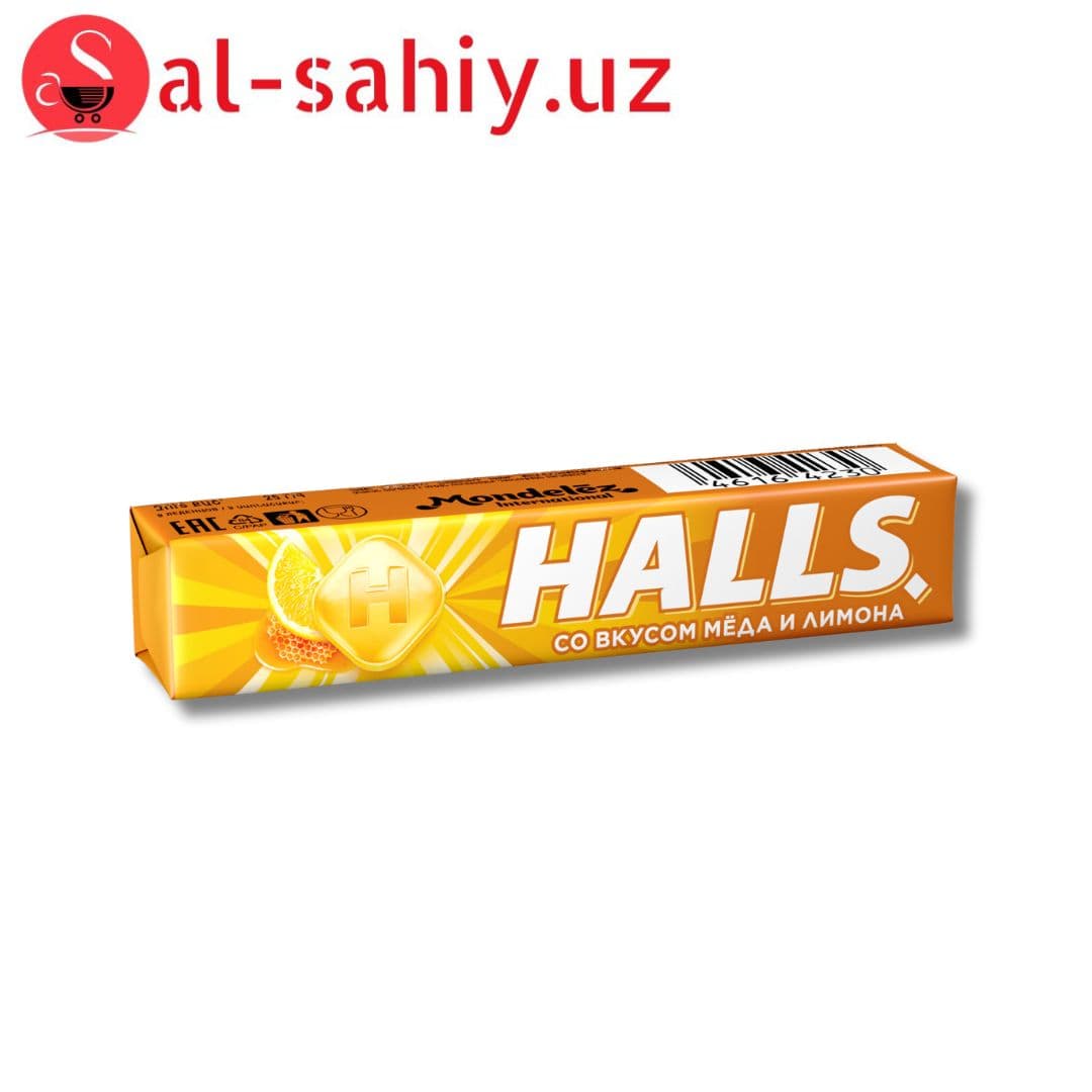 Жевательный резинка HALLS со вкусом мёда и лимона