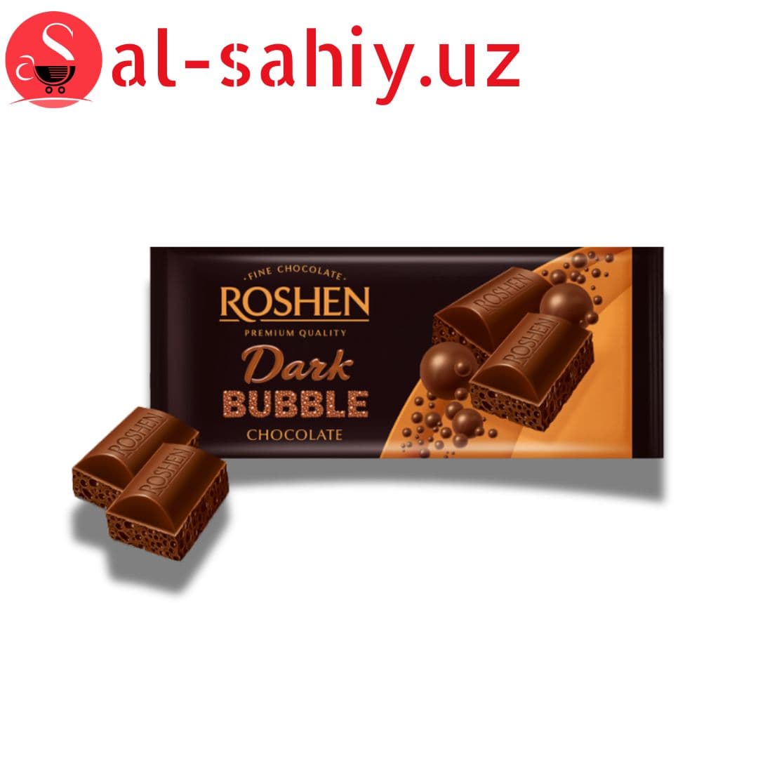 Шоколад Roshen  пористый черный экстрачерный ВКФ 85гр