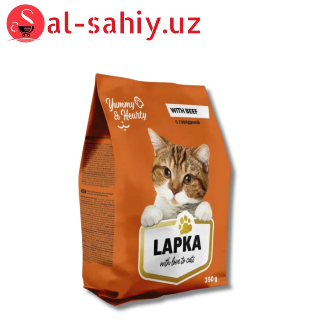 Сухой корм для взрослых кошек  Lapka 350гр