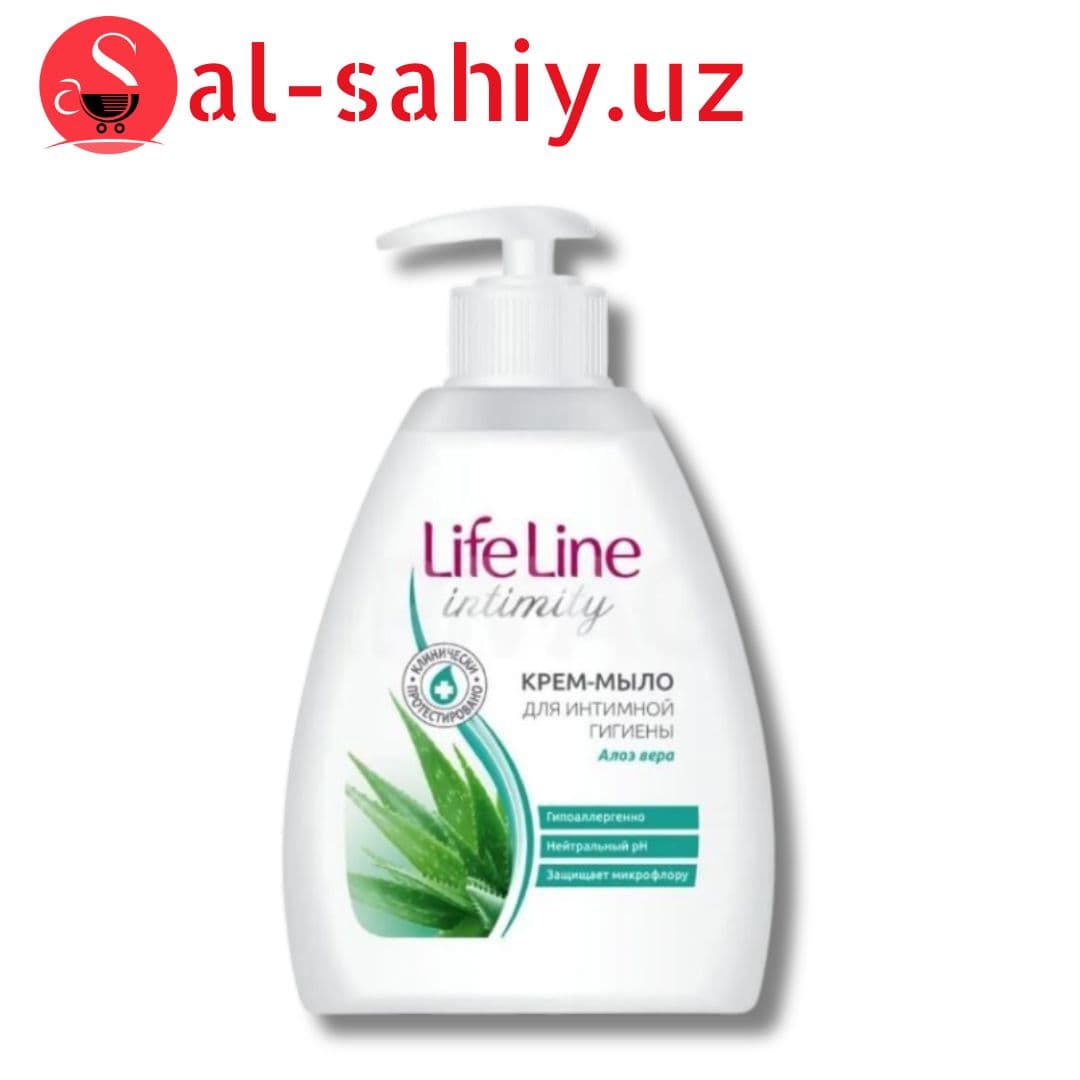 Жидкый мыло Life line для интим гигиени Алоэ вера 280гр