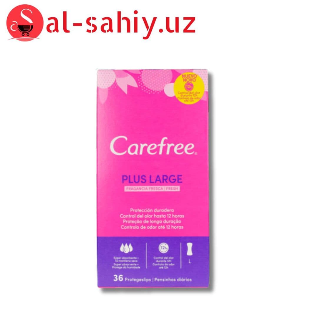 Прокладки Carefree Large Plus Fresh салфетки 36шт