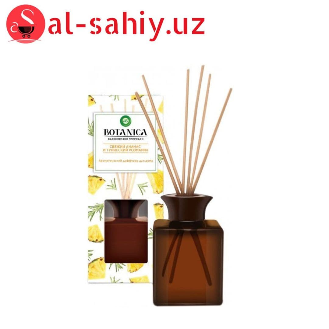 Ароматический диффузор Air Wick Botanica в комплекте с деревянными палочками Свежий ананас и тунисск