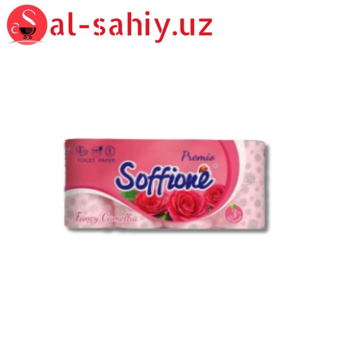 Туалетная бумага Soffipro Premio Aroma 8 рулонов Розовая (4820003836071)