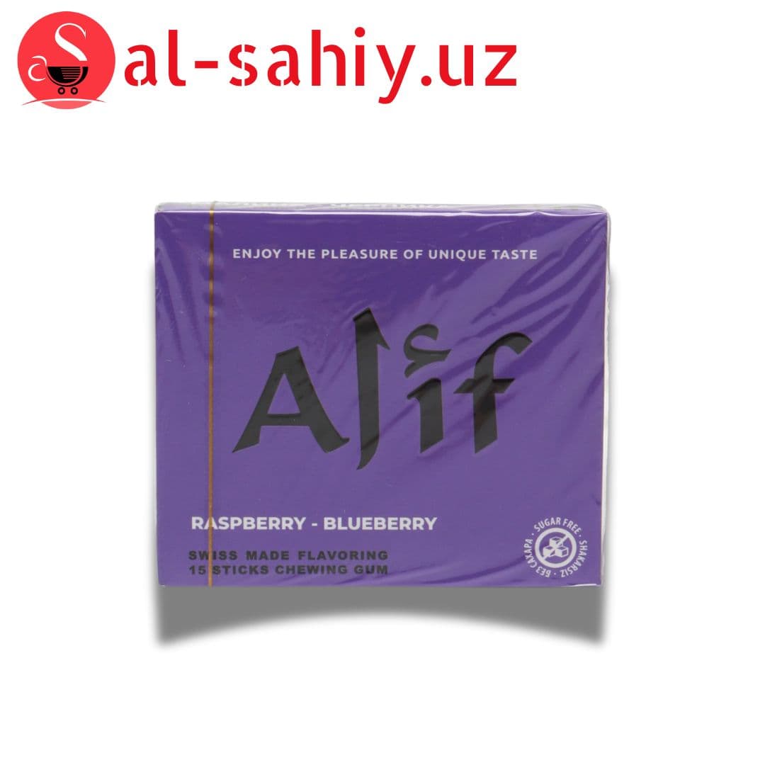 Жевателная резинка ALIF  "Малина Черника"