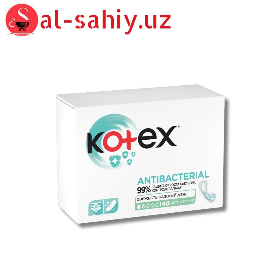 Ежедневные гигиенические прокладки Kotex Antibac Extra Thin 40 шт