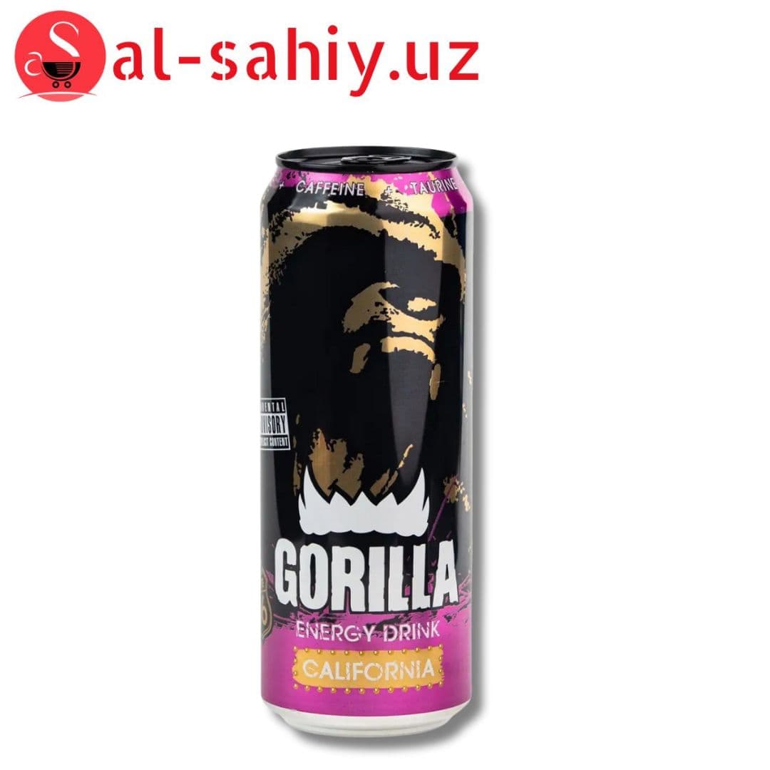 Напиток безалкогольный тонизирующий Gorilla Californiya 0.45л ж/б 24