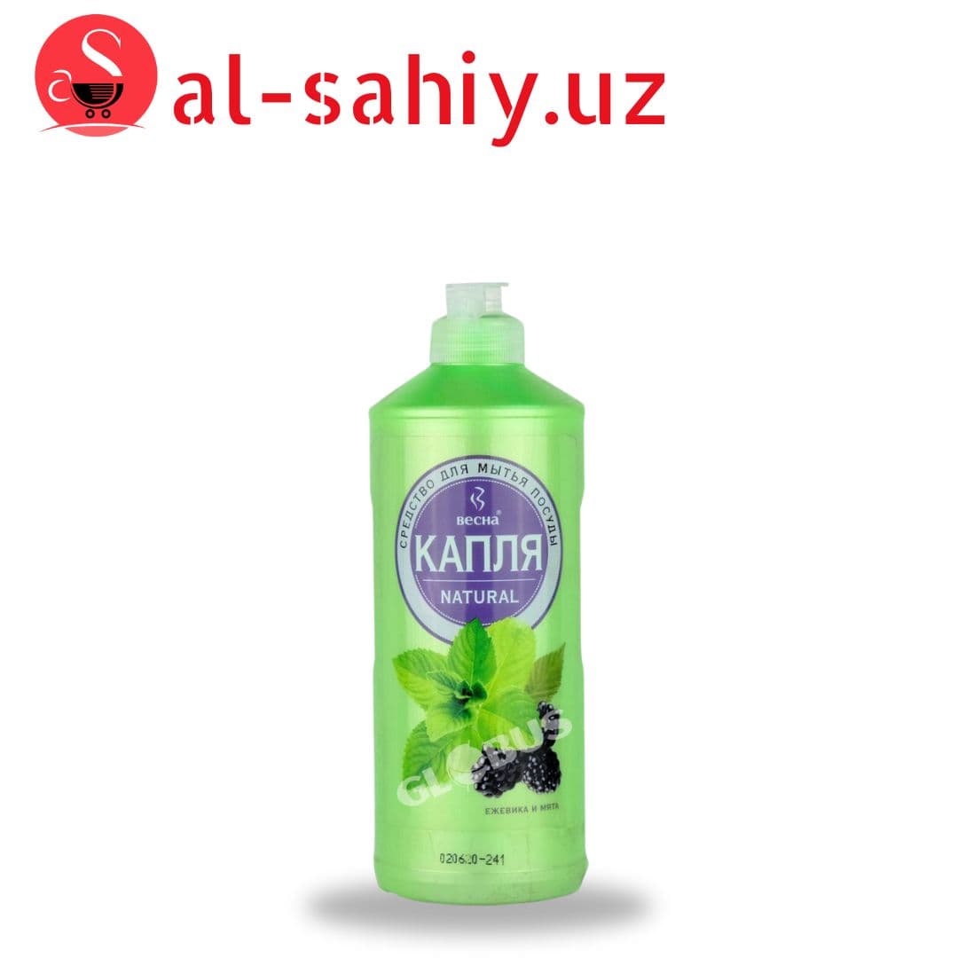 Средство для мытья посуды Капля Natural Ежевика и мята 500г