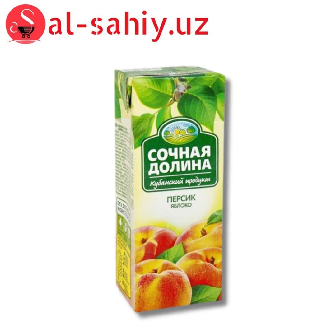 Сок Сочная Долина Персик 0,2л