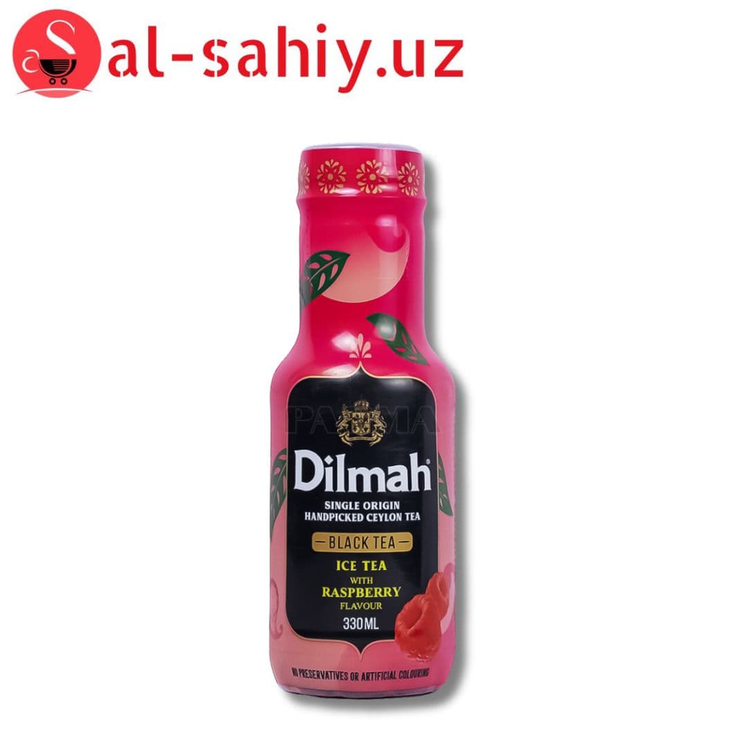 Холодний чай Dilmah  with rasberry 330мл